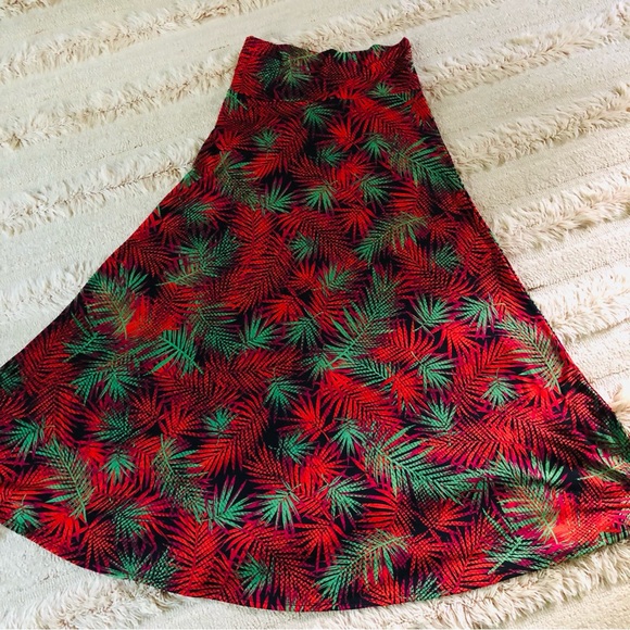 Lularoe Printed Maxi Skirt L - Picture 6 of 9